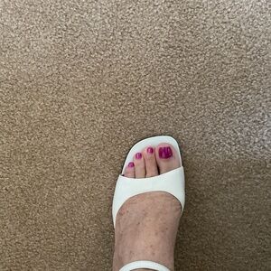 Liz Claiborne White Wedding Sandals Size 9 1/2M